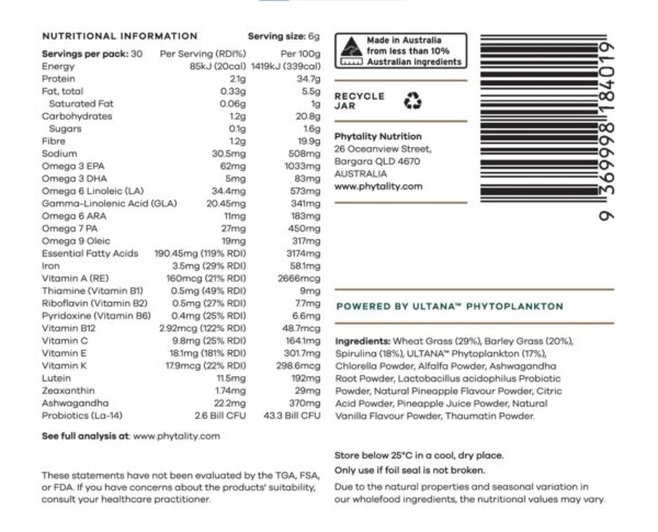 Phytoplankton Super Greens Powder - Image 3